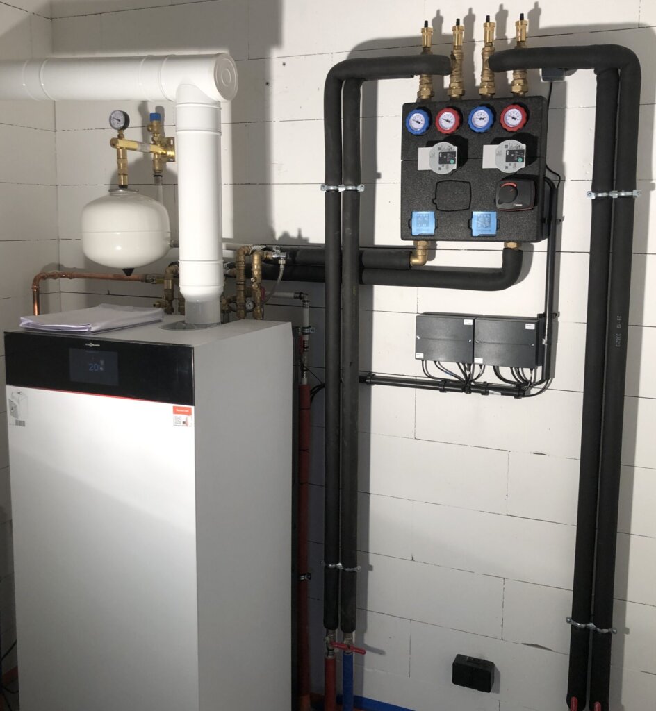 Montaż kompaktowej centrali grzewczej Viessmann Rajsko