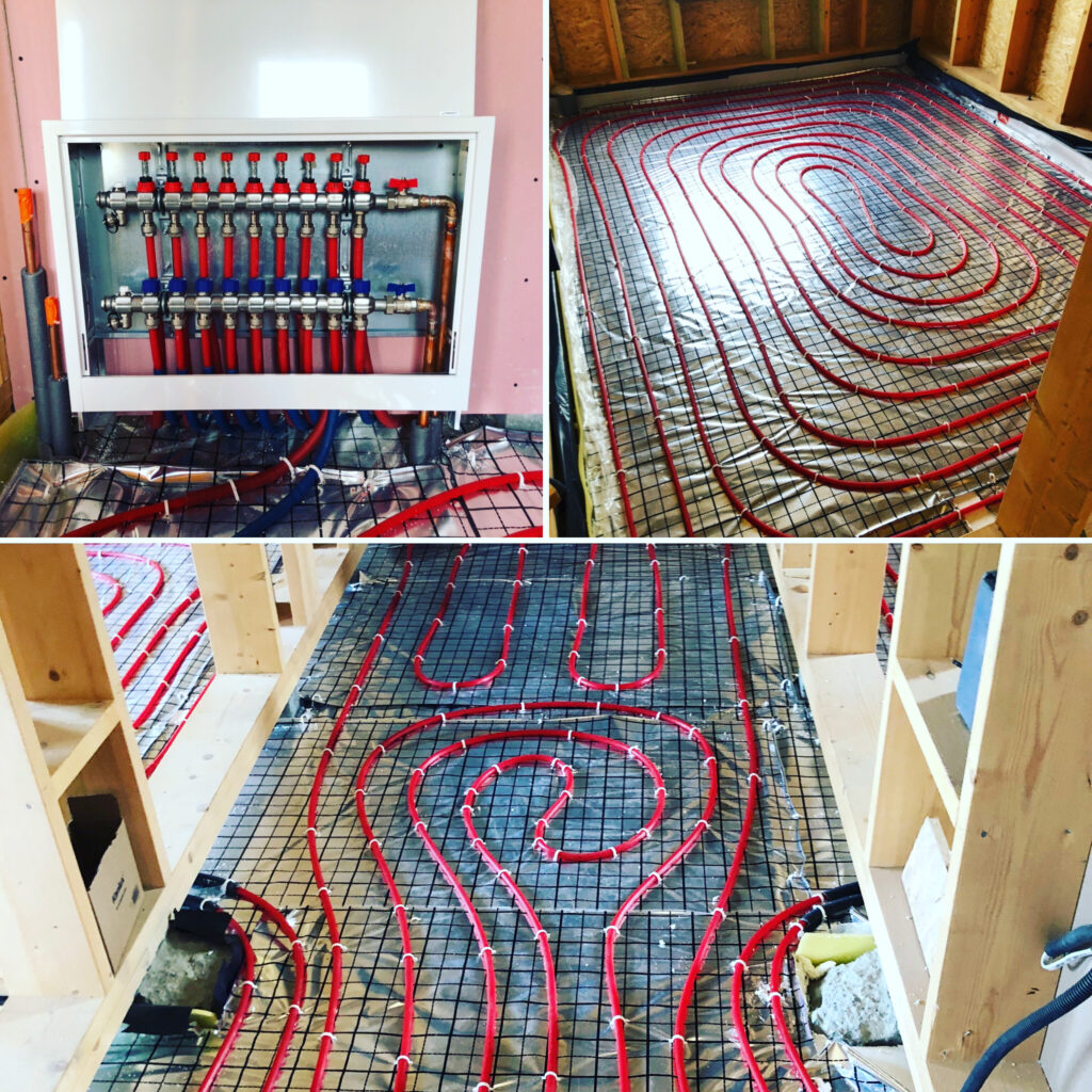 Ogrzewanie podłogowe w domu szkieletowym Jawiszowice