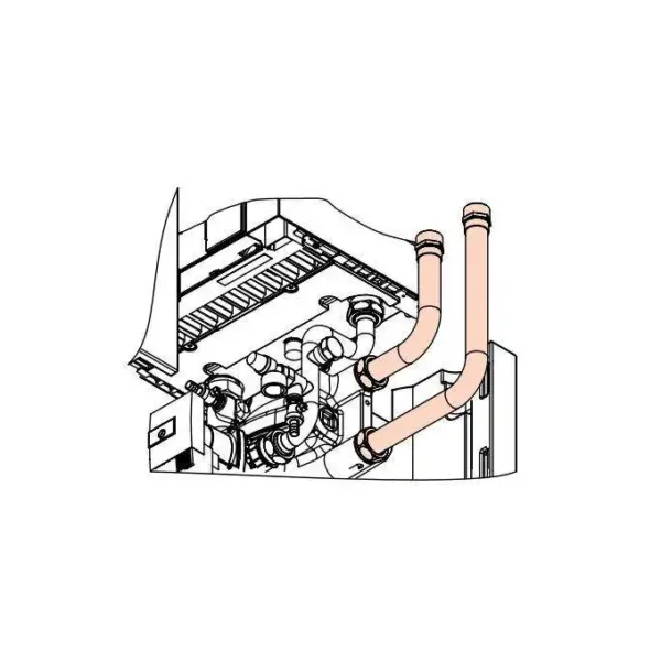 VIESSMANN Zestaw przyłączeniowy w górę/w dół-o mocy 49-99 kW - obrazek 1